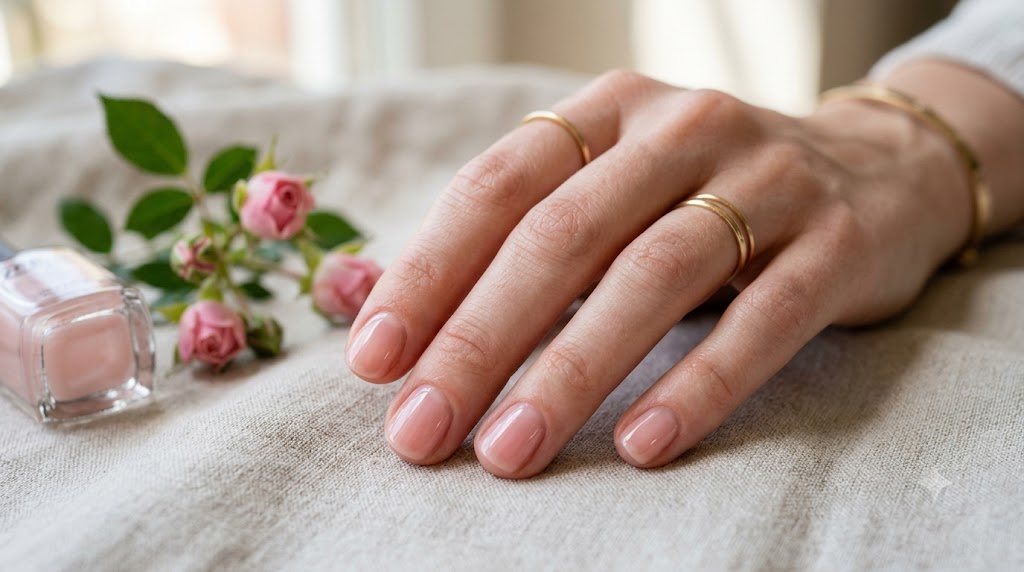 Short Round Clean Girl Natural Soap Nails